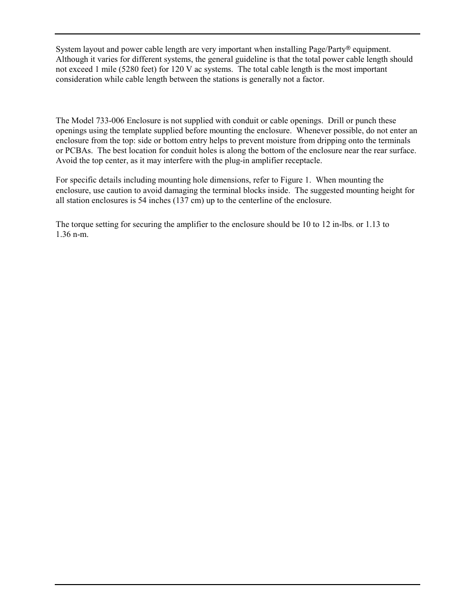 Mounting | GAI-Tronics 733-006 Single-Party Outdoor Non-Metallic Amplifier Enclosure (CE Mark) User Manual | Page 2 / 8