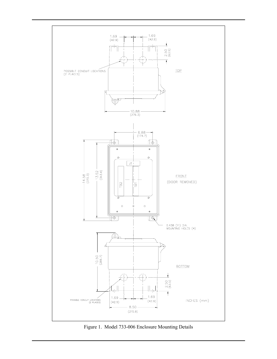 GAI-Tronics 733-006 Single-Party Outdoor Non-Metallic Amplifier Enclosure (CE Mark) User Manual | Page 3 / 8