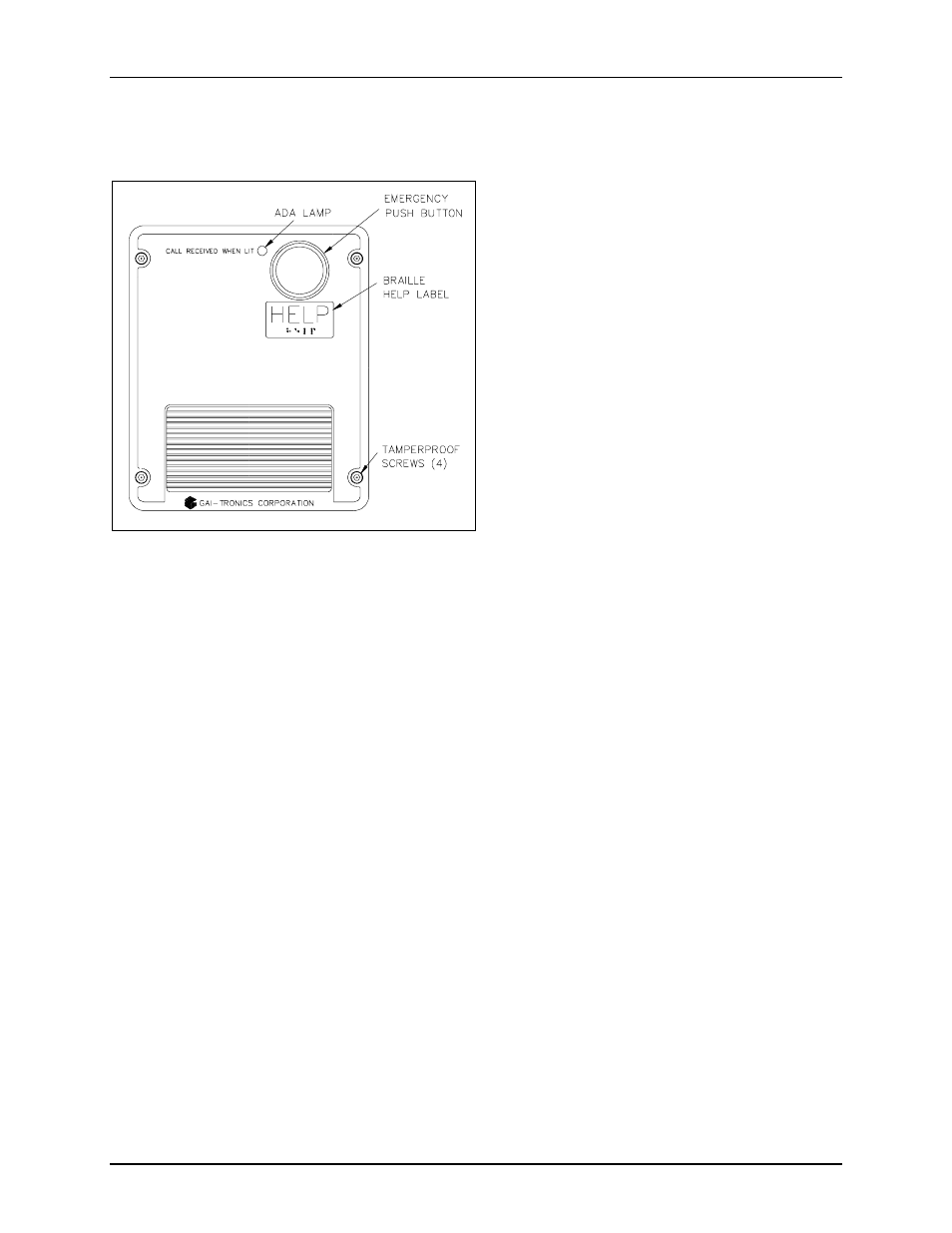 GAI-Tronics 293-101 Externally Powered ADA-Compliant Emergency Phones User Manual | Page 8 / 30
