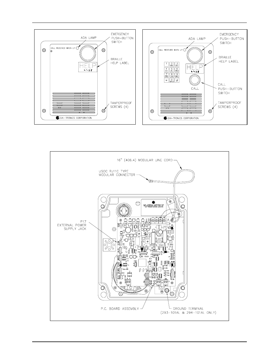 GAI-Tronics 293-101 Externally Powered ADA-Compliant Emergency Phones User Manual | Page 9 / 30