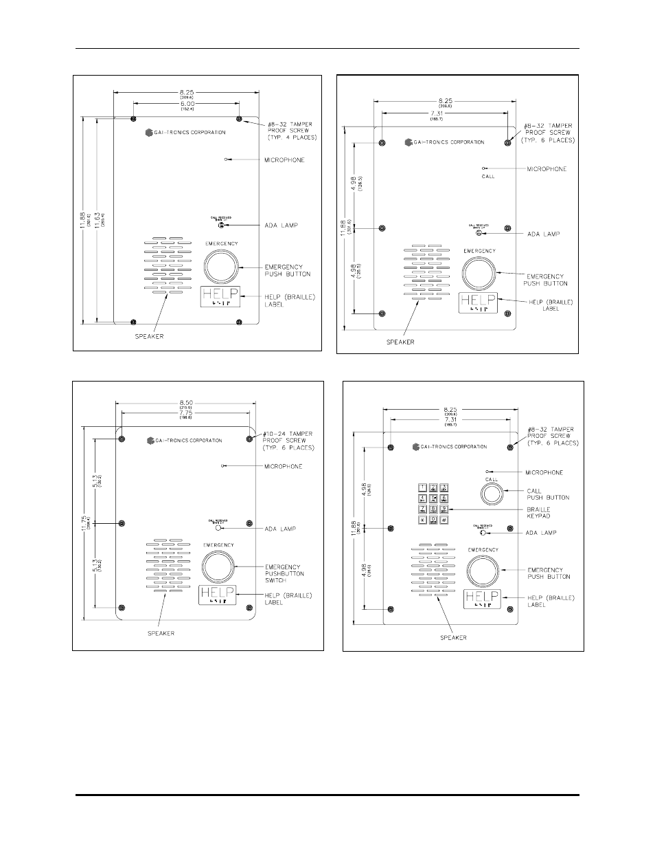 GAI-Tronics 297-103RT4 Retrofit S.M.A.R.T. Externally Powered Emergency Phones User Manual | Page 7 / 19