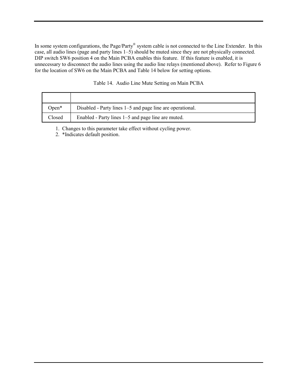 Audio line muting | GAI-Tronics LE200-RM Rack-Mount Page/Party Line Extender User Manual | Page 17 / 59