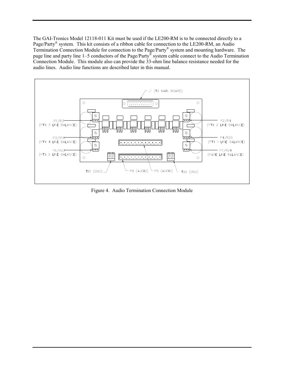 GAI-Tronics LE200-RM Rack-Mount Page/Party Line Extender User Manual | Page 6 / 59