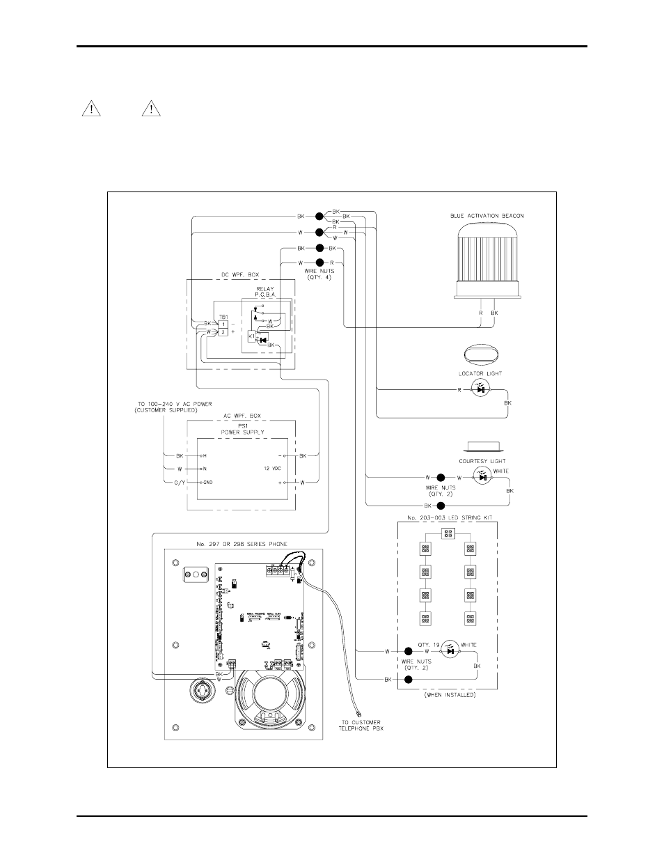 Installation wiring | GAI-Tronics 234L(x)-xxx LITE Series Stanchions User Manual | Page 10 / 20