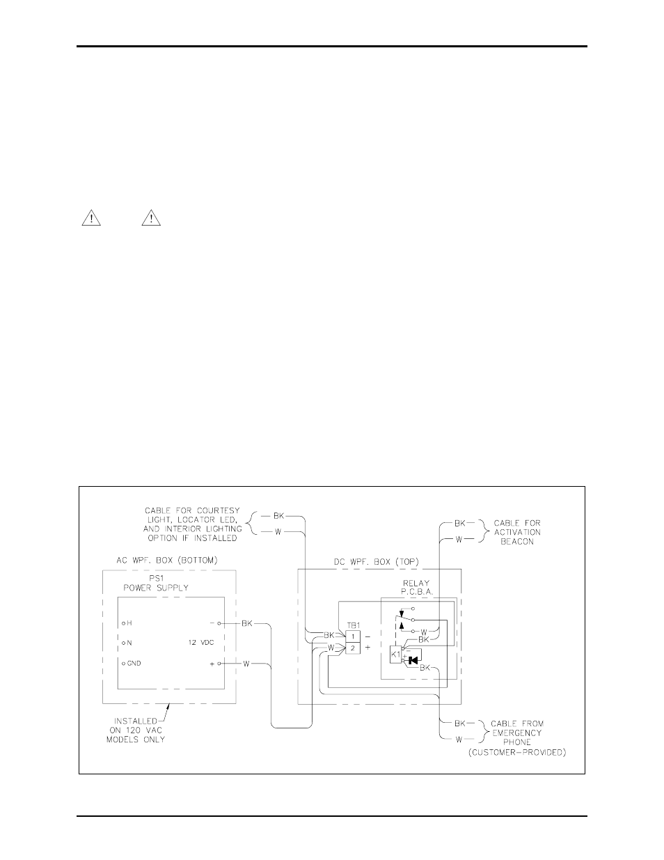 Mounting panel pre-wiring | GAI-Tronics 234L(x)-xxx LITE Series Stanchions User Manual | Page 5 / 20