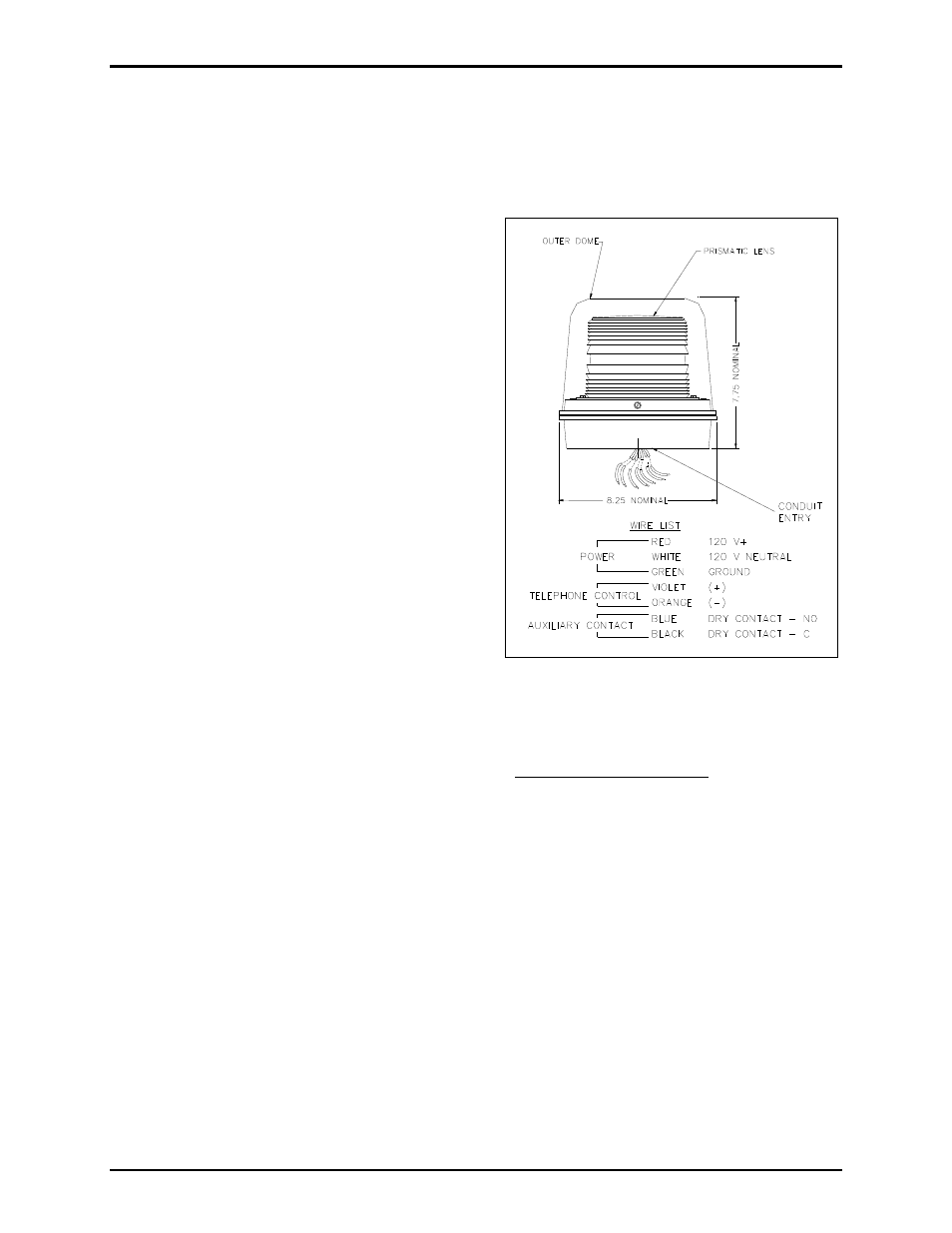 Wiring | GAI-Tronics 530-001 L.E.D. Strobe with Constant-on Feature User Manual | Page 2 / 4