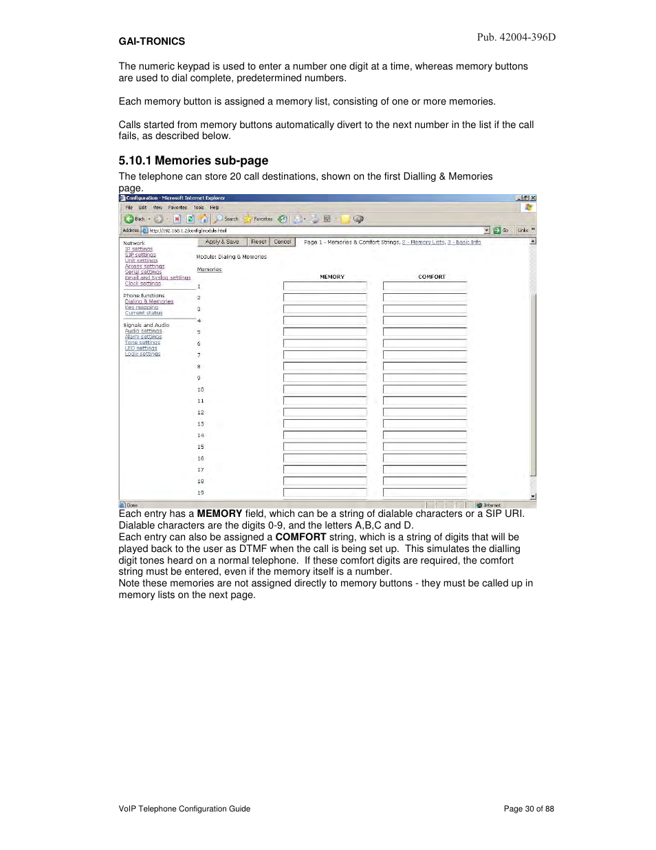 GAI-Tronics VoIP Telephone Software Configuration Guide User Manual | Page 30 / 88