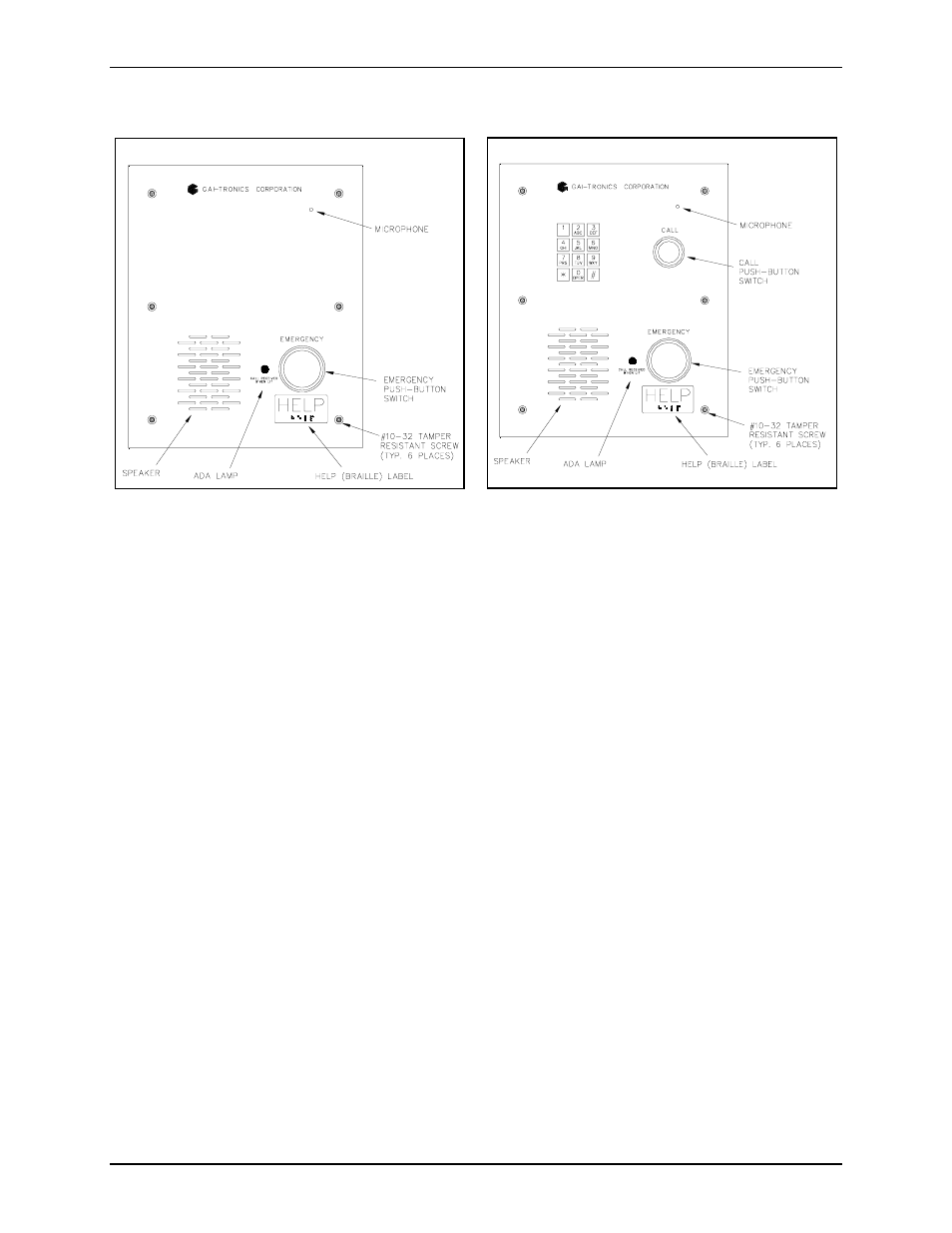 Voip flush-mount telephones | GAI-Tronics 293-700 VoIP Telephone User Manual | Page 10 / 26