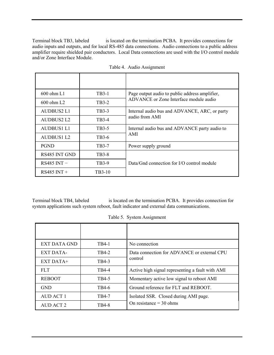 Audio, System | GAI-Tronics 10959-201 and 10959-203 Wall-mount Audio Messenger Interface User Manual | Page 10 / 23