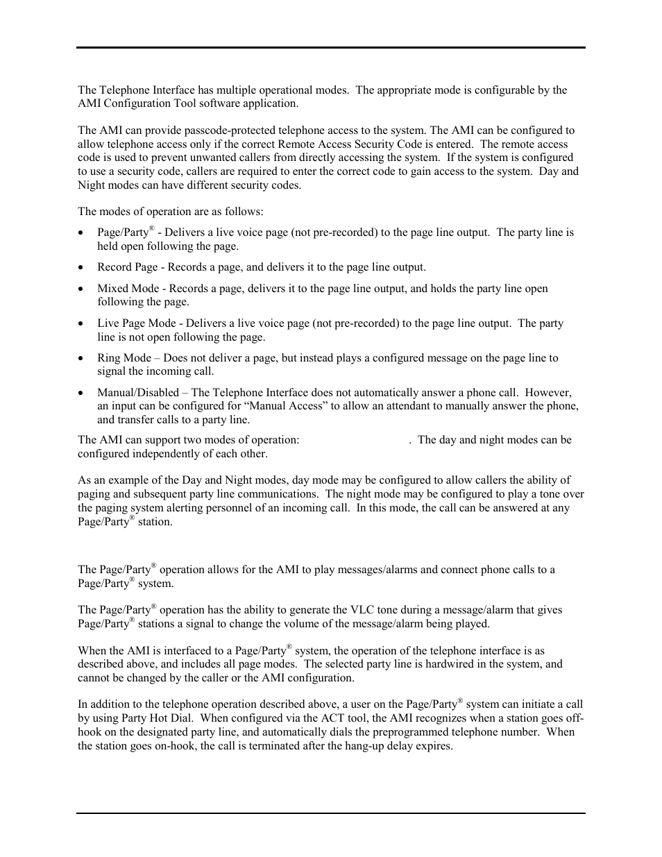 Optional telephone operation | GAI-Tronics 10959-201 and 10959-203 Wall-mount Audio Messenger Interface User Manual | Page 5 / 23