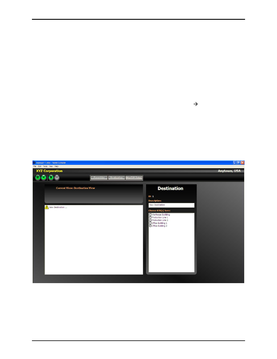 Defining destinations (rtu groups), Creating destinations | GAI-Tronics Sonic Alarm Sonic Alarm System Software Programming and User Manual User Manual | Page 14 / 101
