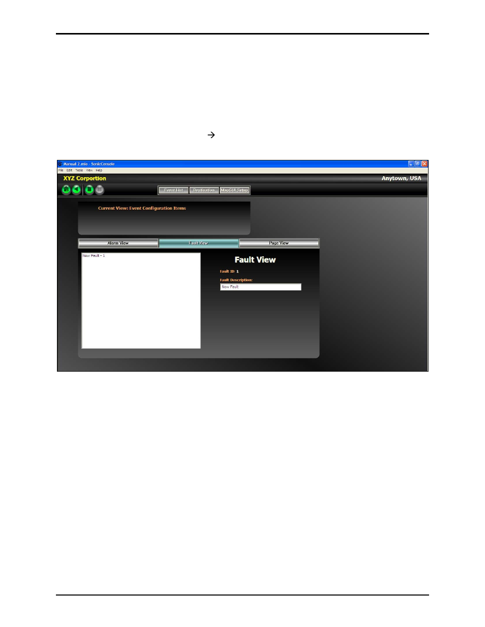 Fault event list | GAI-Tronics Sonic Alarm Sonic Alarm System Software Programming and User Manual User Manual | Page 22 / 101