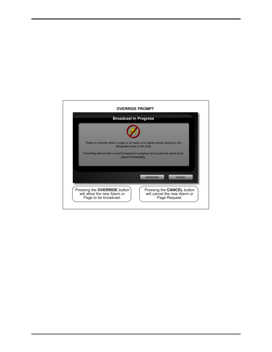 Overriding event priorities | GAI-Tronics Sonic Alarm Sonic Alarm System Software Programming and User Manual User Manual | Page 91 / 101