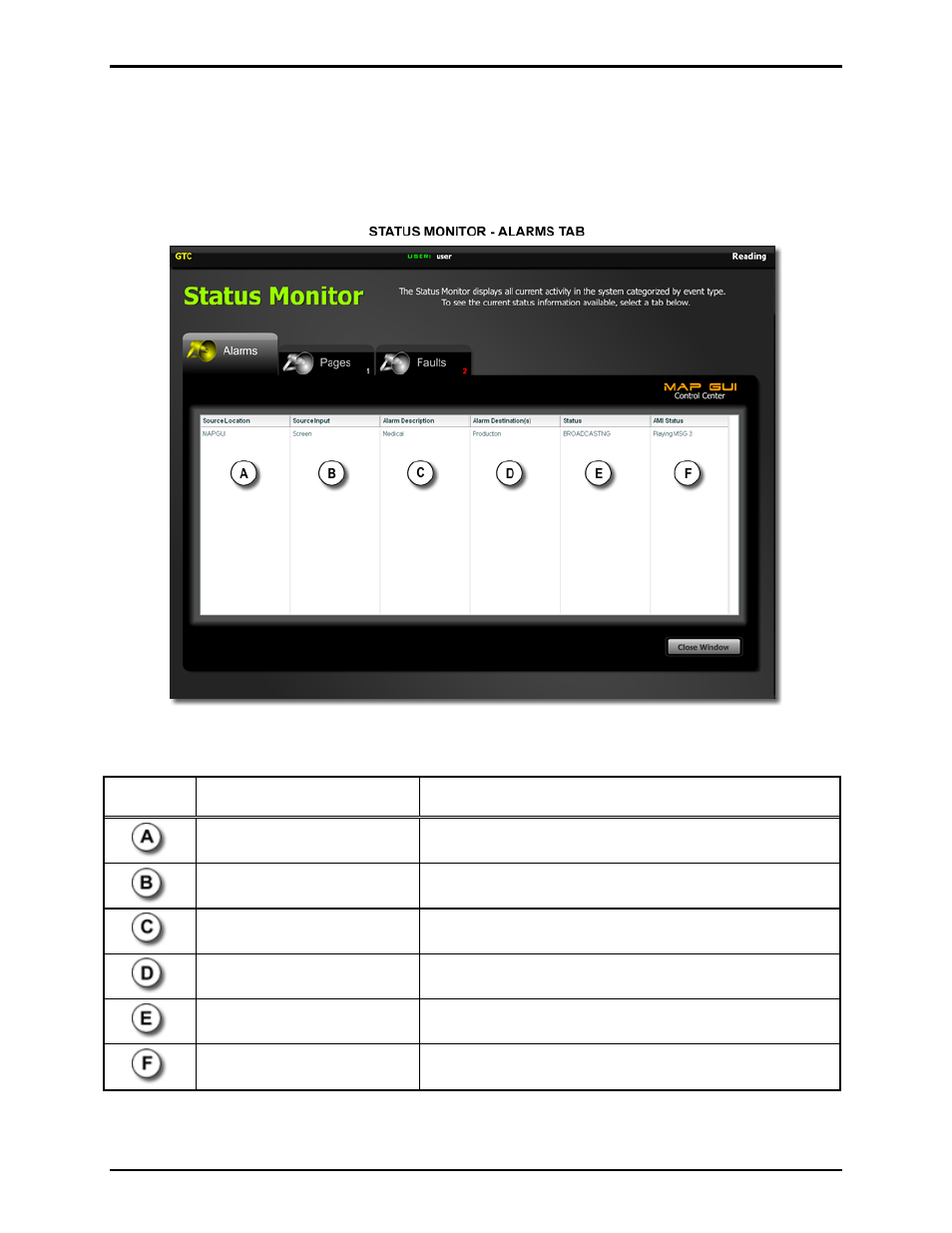 The alarms tab | GAI-Tronics Sonic Alarm Sonic Alarm System Software Programming and User Manual User Manual | Page 97 / 101