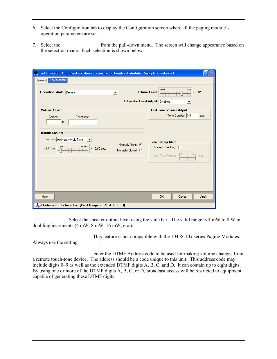 Generic mode | GAI-Tronics 10458-101 600-Ohm / RF Electronics Paging Module User Manual | Page 12 / 31