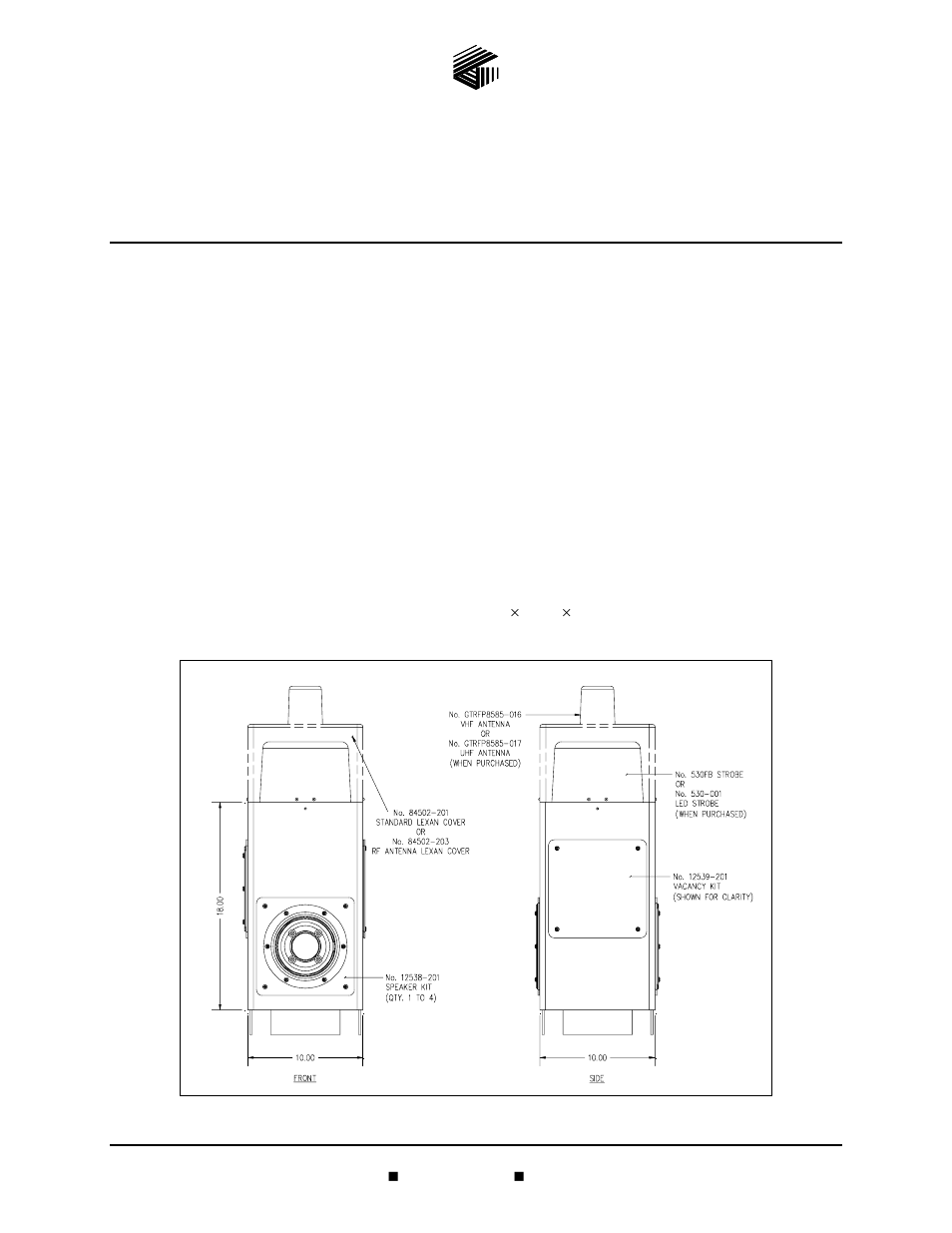 GAI-Tronics 234SBM Stanchion Broadcast Module User Manual | 6 pages