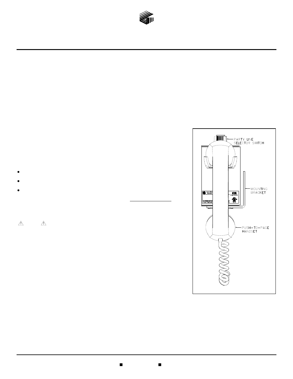GAI-Tronics ICS  Page/Party Desk-edge Subset User Manual | 3 pages