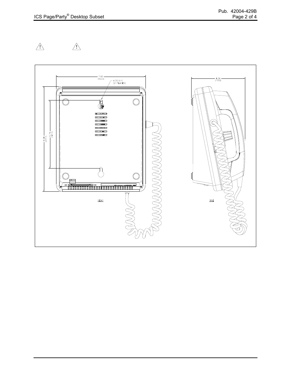 Installation | GAI-Tronics ICS  Page/Party Desktop Subset User Manual | Page 2 / 5
