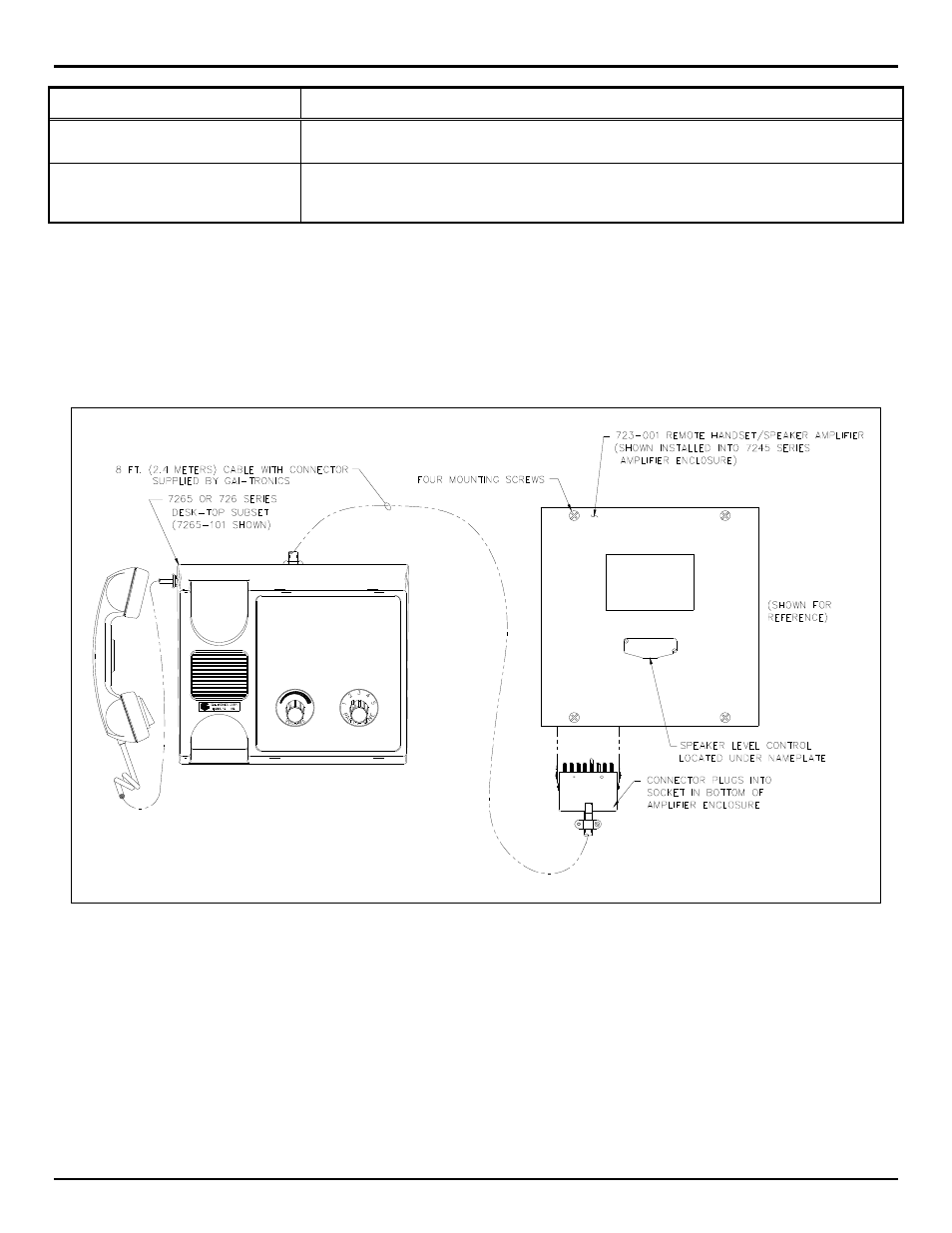 GAI-Tronics 726-101 Single Party Desktop Subset User Manual | Page 2 / 4