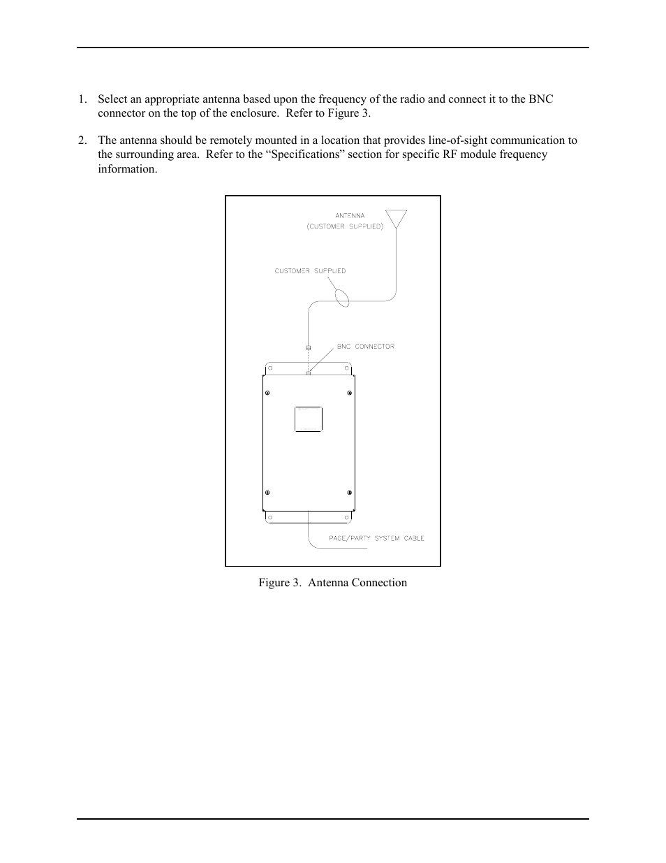 Installing the antenna | GAI-Tronics 370-400 UHF and VHF Page/Party Radio Couplers User Manual | Page 5 / 14