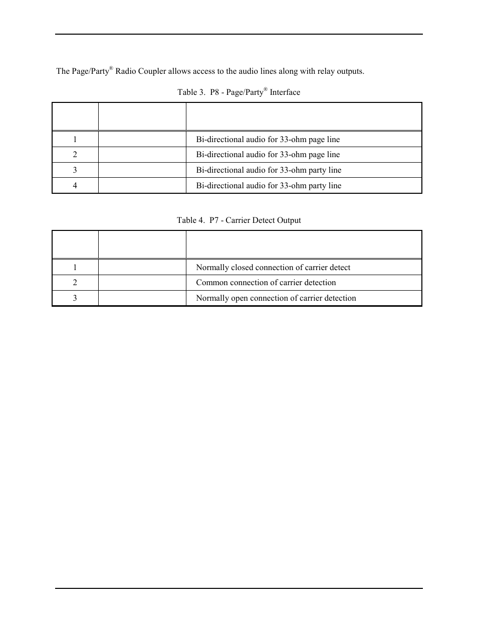 Audio and control signals | GAI-Tronics 370-400 UHF and VHF Page/Party Radio Couplers User Manual | Page 8 / 14