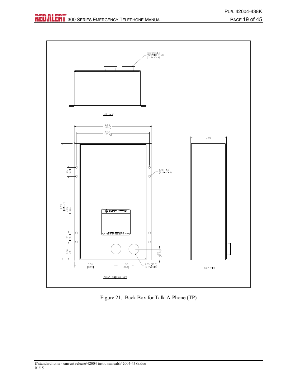 GAI-Tronics 300 Series RED ALERT Emergency Telephone Manual User Manual | Page 21 / 48