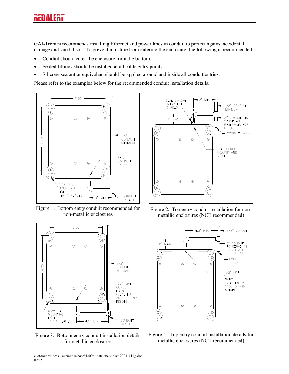 GAI-Tronics 393-700 RED ALERT 300 Series Hands-free VoIP Telephone Manual User Manual | Page 9 / 27