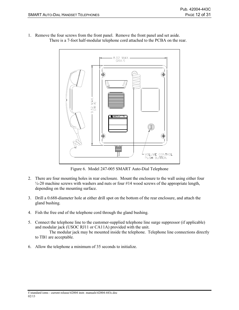 Model 247-005 | GAI-Tronics 227-005 SMART Auto-Dial Handset Telephones User Manual | Page 14 / 34