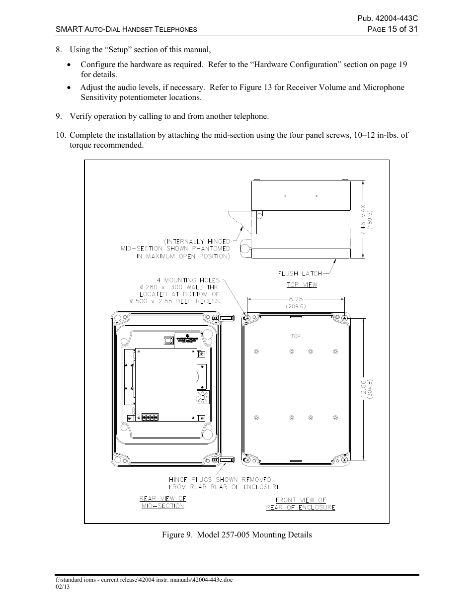 GAI-Tronics 227-005 SMART Auto-Dial Handset Telephones User Manual | Page 17 / 34