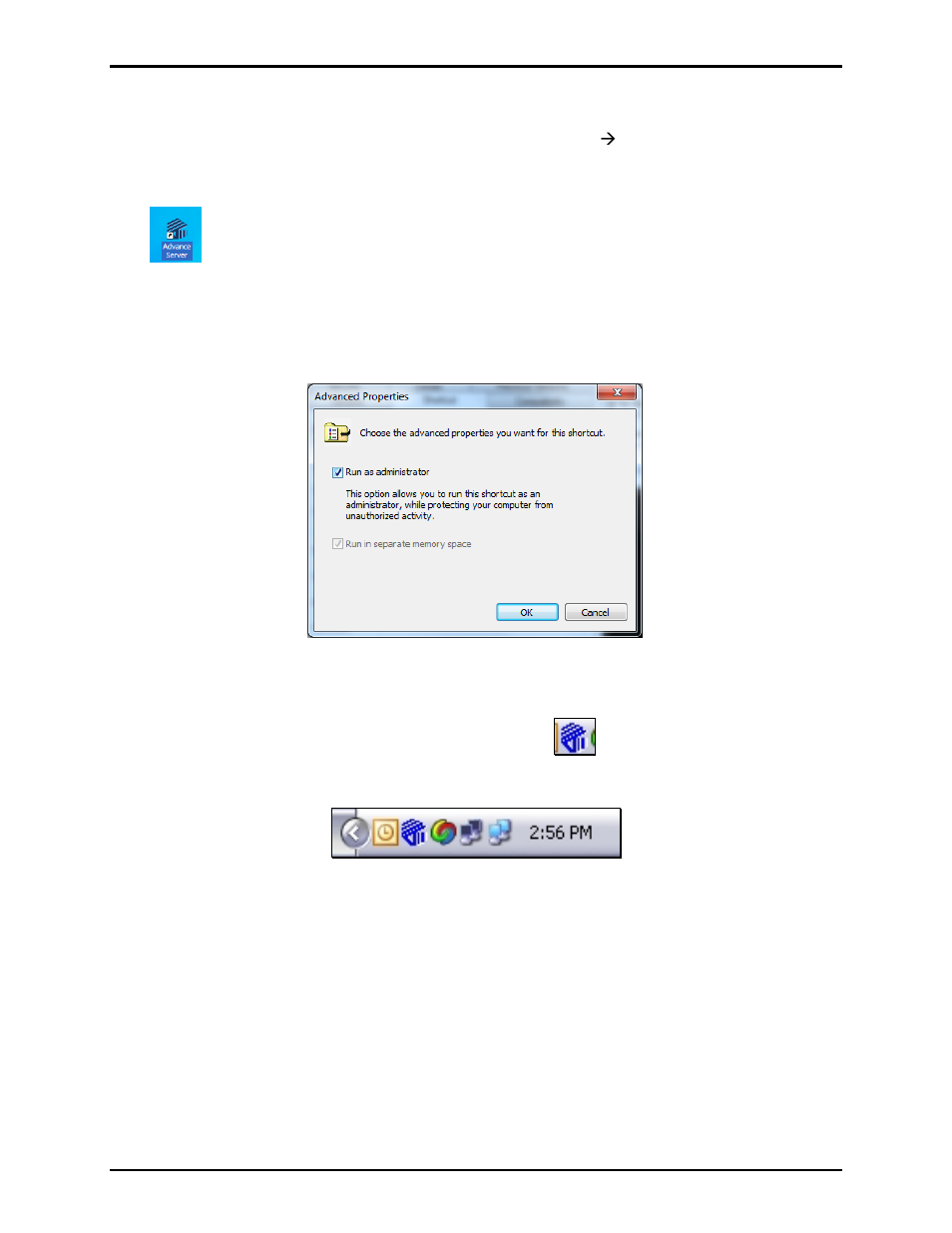 Running the advance server | GAI-Tronics ADVANCE System SmartView User Manual Ver 1.3 User Manual | Page 12 / 43