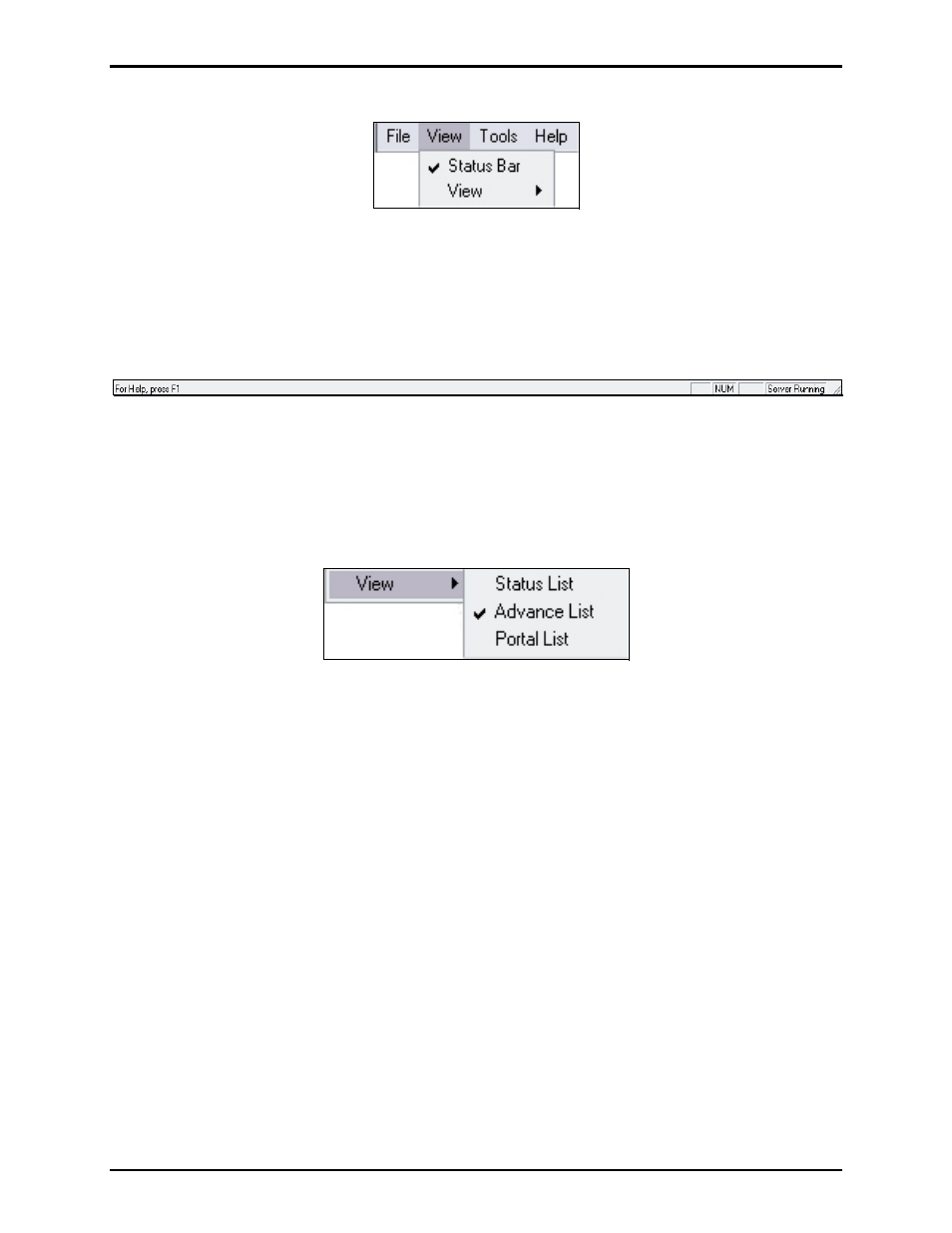 View menu | GAI-Tronics ADVANCE System SmartView User Manual Ver 1.3 User Manual | Page 15 / 43