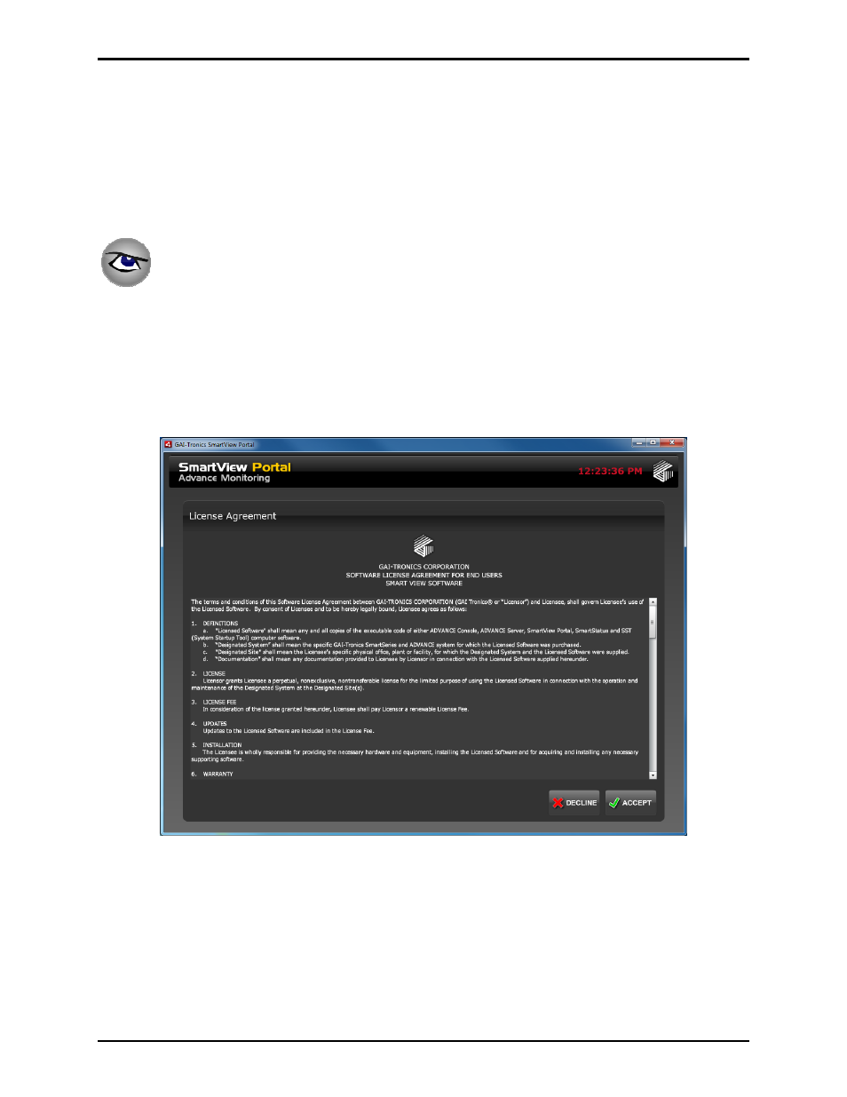 Smartview portal software, Starting up the smartview portal, Getting started with the smartview portal | GAI-Tronics ADVANCE System SmartView User Manual Ver 1.3 User Manual | Page 20 / 43