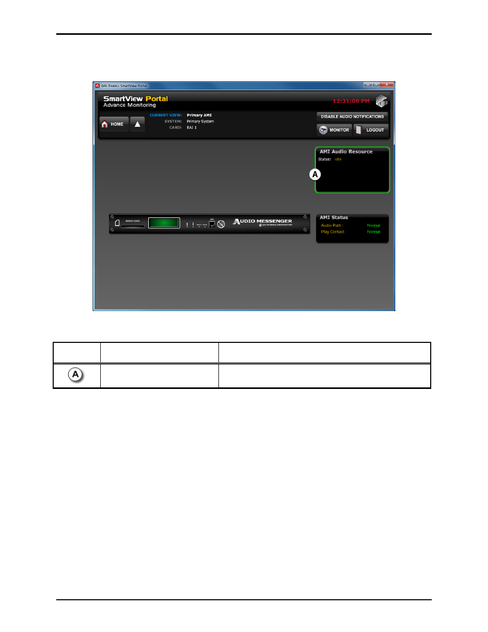 Ami view | GAI-Tronics ADVANCE System SmartView User Manual Ver 1.3 User Manual | Page 33 / 43
