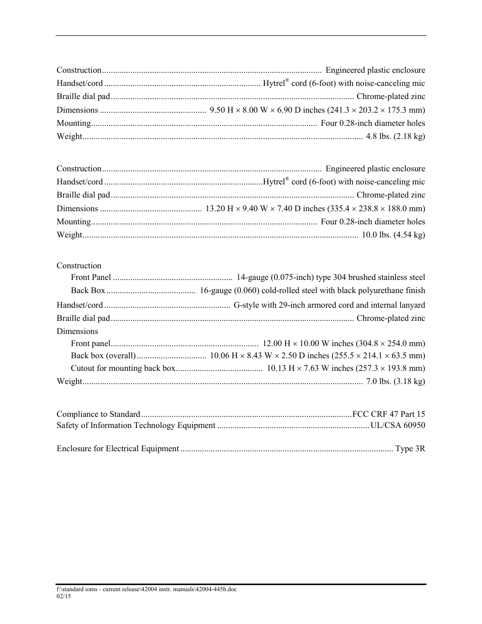 GAI-Tronics 226-700 Hanset VoIP Telephones with Keypad User Manual | Page 25 / 27