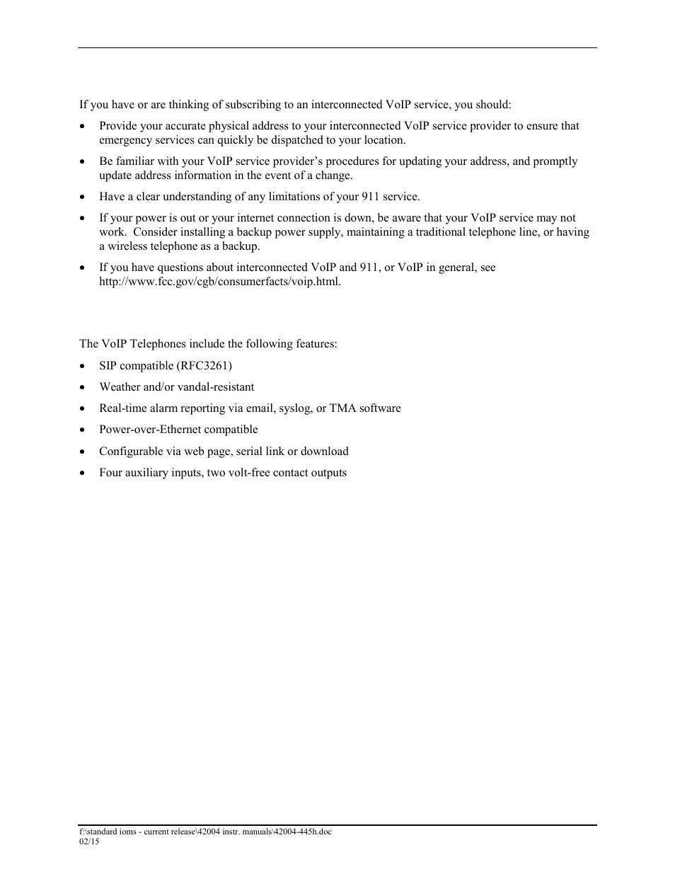 Tips for voip subscribers, Features and functions | GAI-Tronics 226-700 Hanset VoIP Telephones with Keypad User Manual | Page 4 / 27