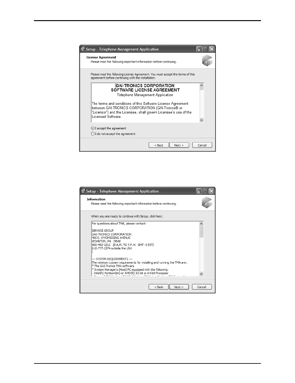 GAI-Tronics 12509-037 Telephone Management Application (TMA) Installation Bulletin (Ver. 7.3.3 and newer) User Manual | Page 5 / 20