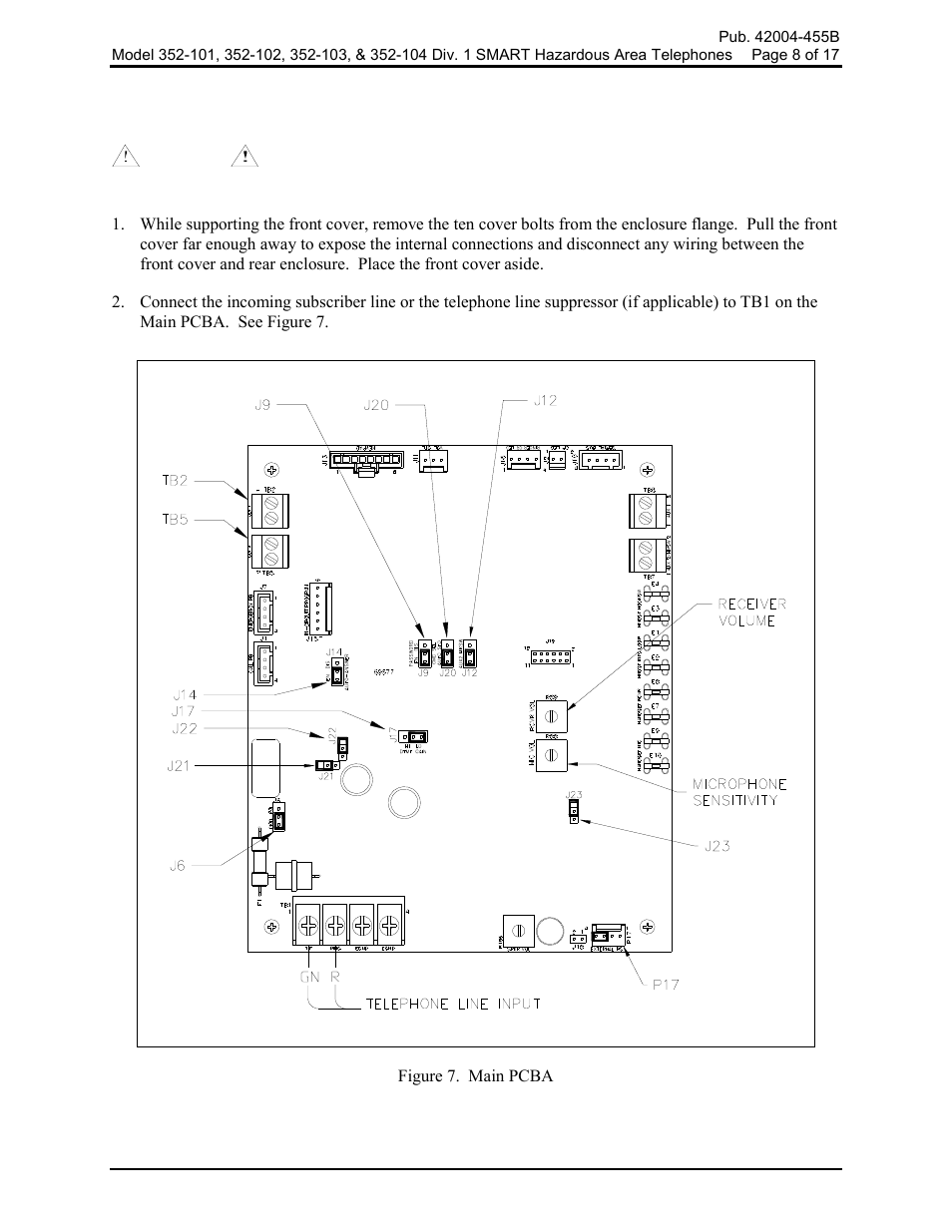 Wiring | GAI-Tronics 352-101 Division 1 SMART Telephones User Manual | Page 8 / 18