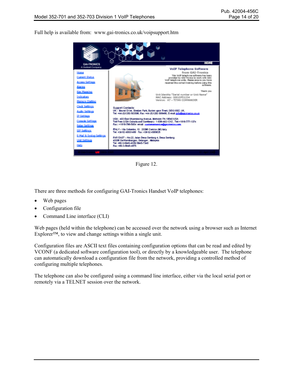 Alternative configuration methods | GAI-Tronics 352-701 UL Class 1 Division 1 VoIP Telephones User Manual | Page 14 / 21