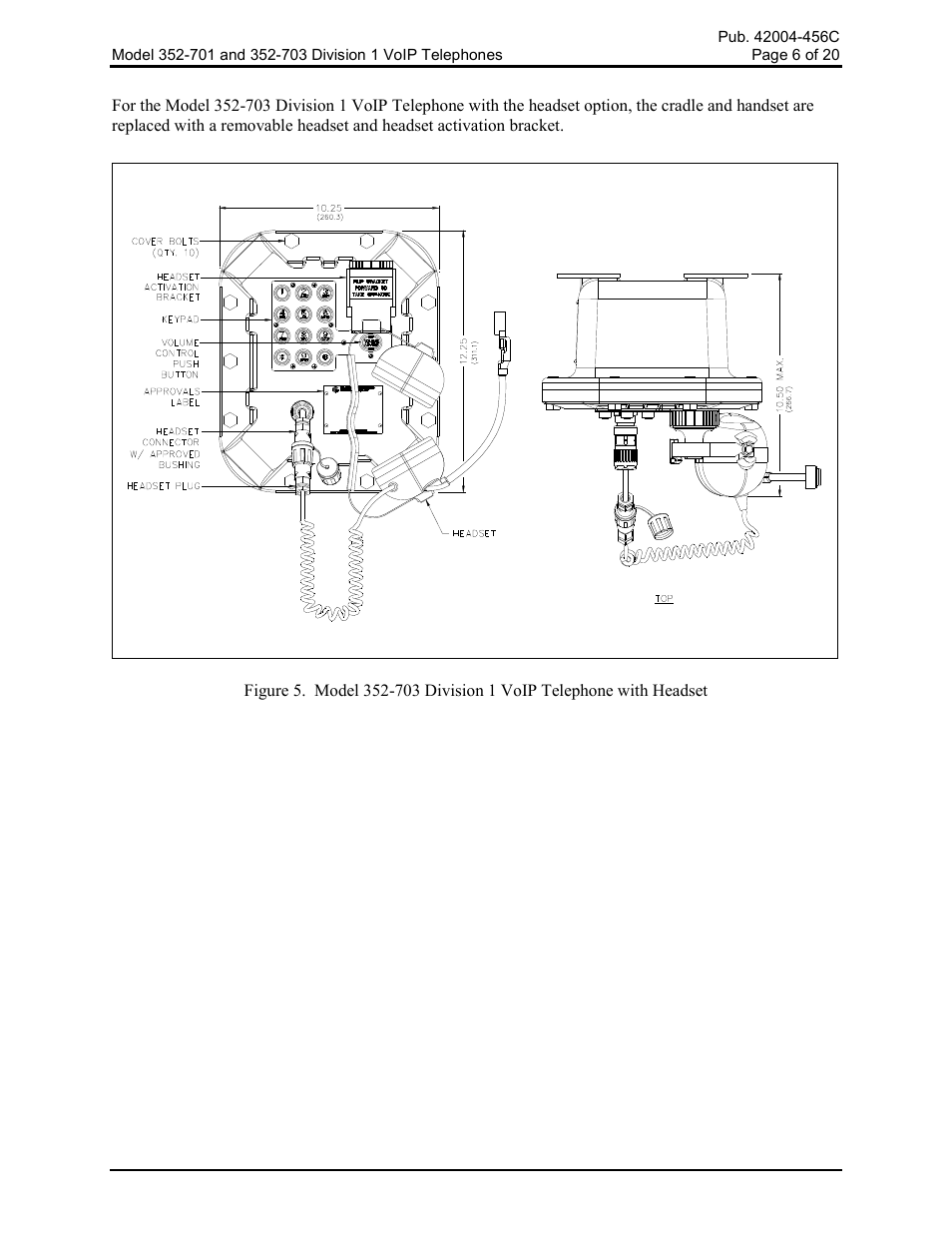 GAI-Tronics 352-701 UL Class 1 Division 1 VoIP Telephones User Manual | Page 6 / 21