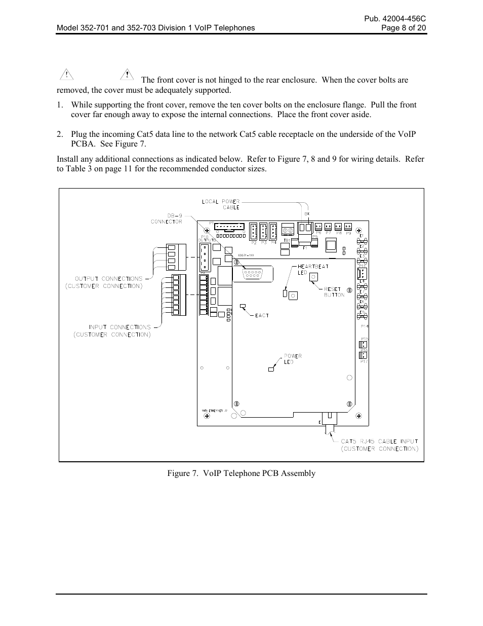 Wiring | GAI-Tronics 352-701 UL Class 1 Division 1 VoIP Telephones User Manual | Page 8 / 21