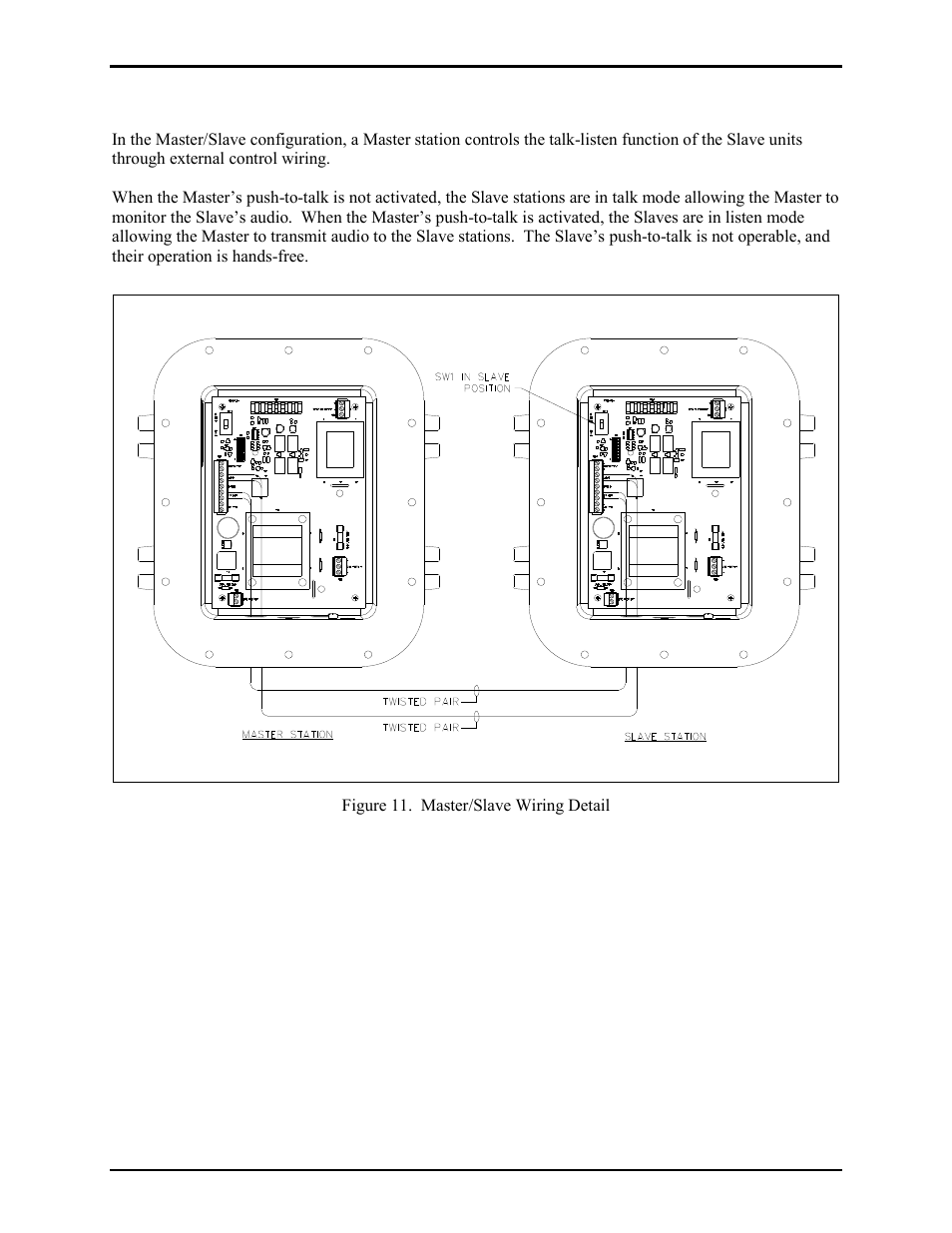 Master/slave system | GAI-Tronics 400-003 IEC / ATEX Zone 1 RigCom Station User Manual | Page 13 / 17