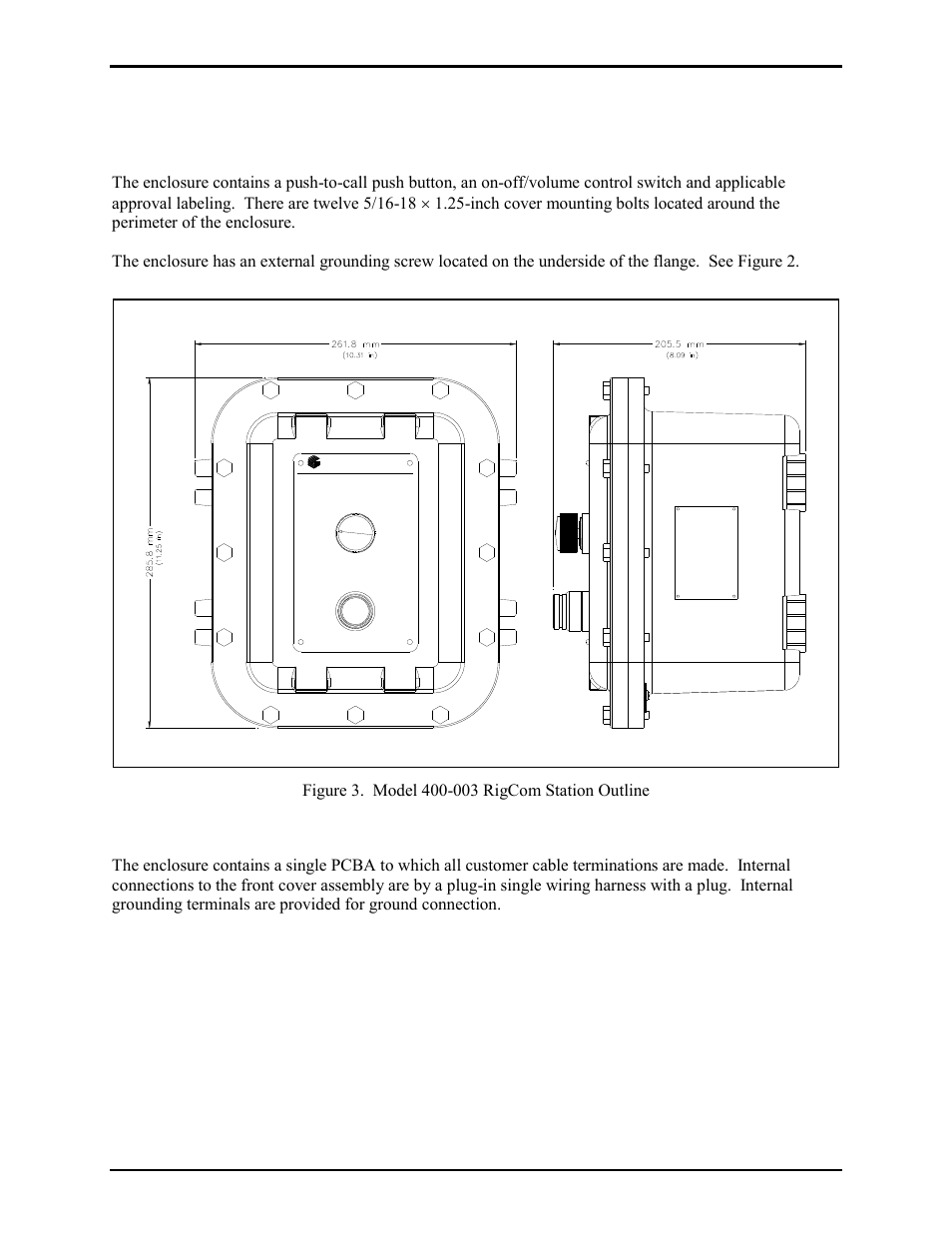 Hardware configuration, External, Internal | GAI-Tronics 400-003 IEC / ATEX Zone 1 RigCom Station User Manual | Page 4 / 17