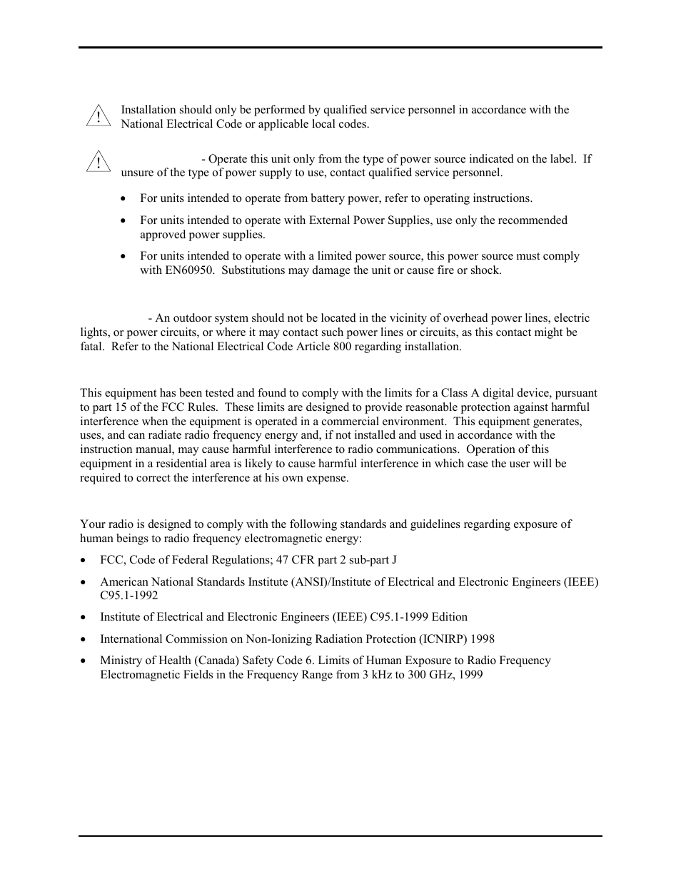 Safety and general information | GAI-Tronics 10370-701 VoIP Interface/Amplifier Assemblies User Manual | Page 6 / 25