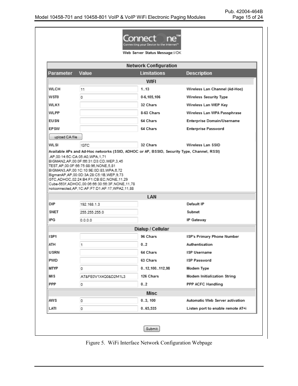 GAI-Tronics 10458-701 VoIP & VoIP WiFi Electronics Paging Modules User Manual | Page 17 / 27