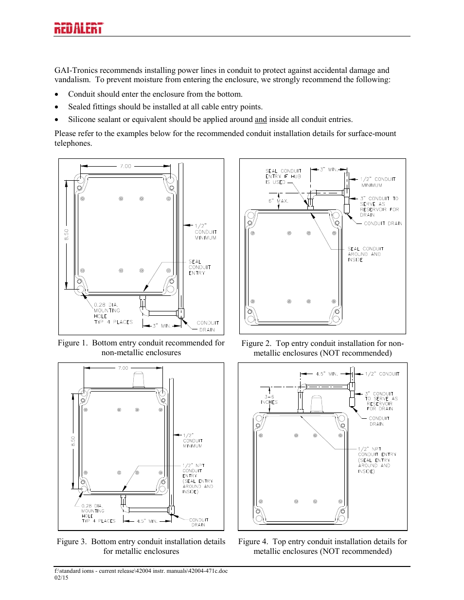 GAI-Tronics 393-800A RED ALERT Hands-free WiFi Telephones User Manual | Page 9 / 31