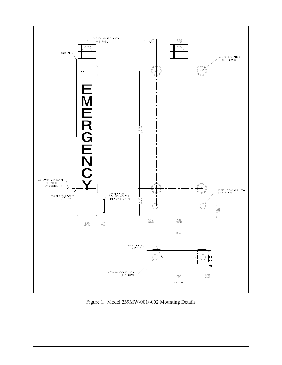 GAI-Tronics 239WM-001 Slim Wall-Mount Stanchions User Manual | Page 3 / 10