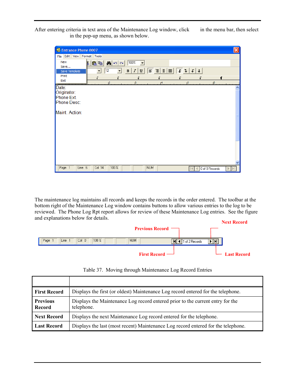 Reviewing records | GAI-Tronics TMA Version 7.5.0 Telephone Management Application (TMA) User Guide (Ver. 7.5.0 and newer) User Manual | Page 126 / 131