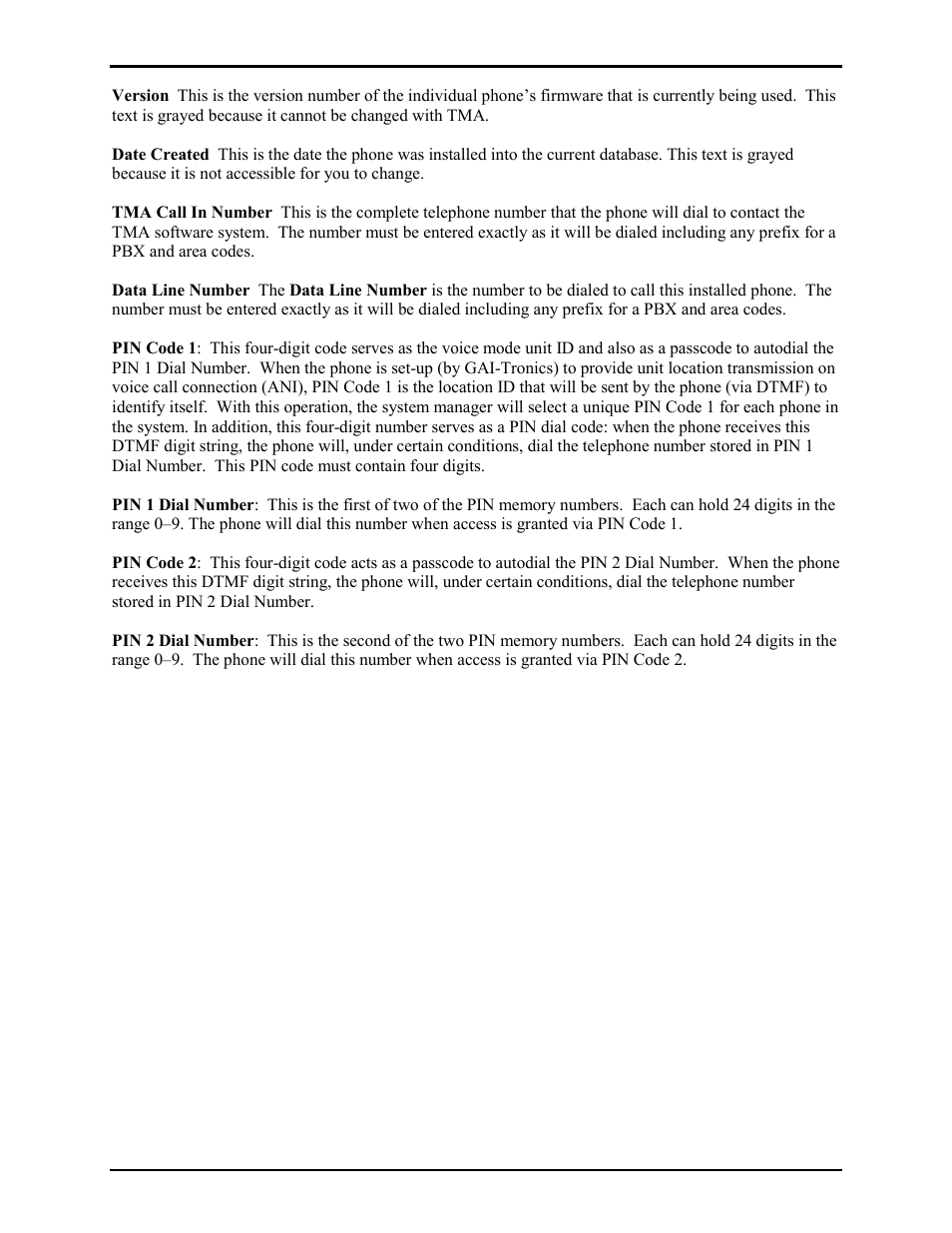 GAI-Tronics TMA Version 7.5.0 Telephone Management Application (TMA) User Guide (Ver. 7.5.0 and newer) User Manual | Page 48 / 131