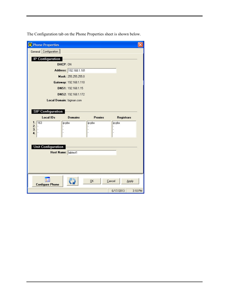 Configuration | GAI-Tronics TMA Version 7.5.0 Telephone Management Application (TMA) User Guide (Ver. 7.5.0 and newer) User Manual | Page 58 / 131