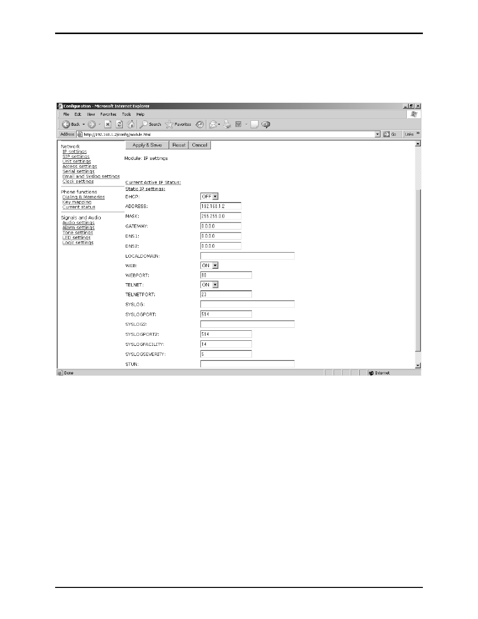 Ip settings | GAI-Tronics VoIP Basic Programming Guide User Manual | Page 4 / 30